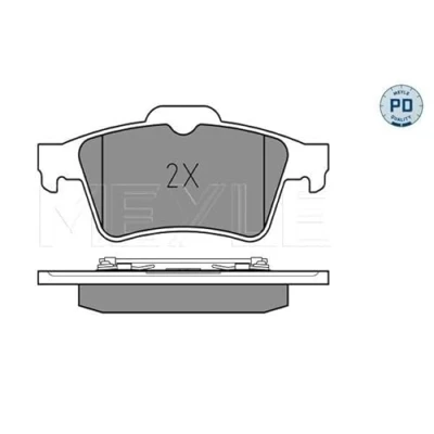 Bild av MEYLE 025 234 8216/PD Jeu de plaquettes frein PD Quality Essieu arrière non préparé pour indicateur d&#039;usure avec tôle anti bruit