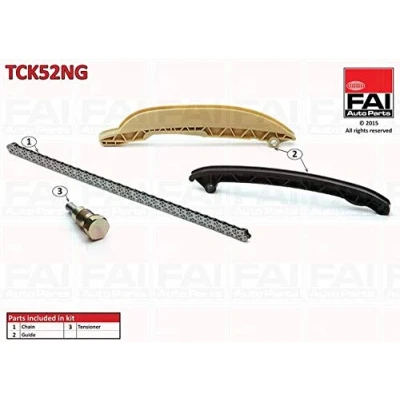 Bild av FAI AutoParts TCK52NG Jeu de distribution à chaînes sans joints, roues dentées Simplex, Chaîne vélo FORD: FIESTA 5, Fusion Break, KA 3 portes