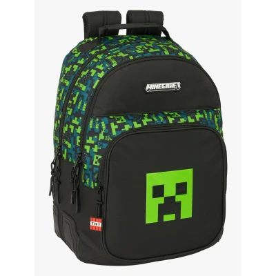 Bild av MINECRAFT TNT Skolryggsäck för barn, perfekt barn i olika åldrar, bekväm och mångsidig, kvalitet styrka, 32 x 15 42 cm, Flerfärgad, M, Avslappnad