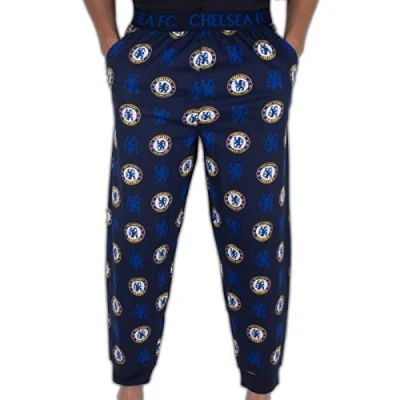 Bild av Chelsea FC Official Loungebyxor/pyjamasunderdel herr supporterpryl Marinblå Small