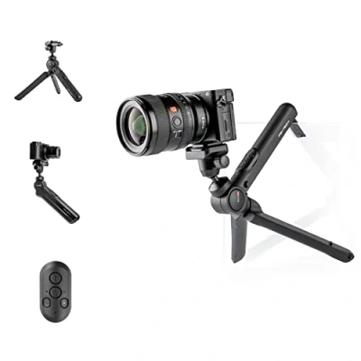 Bild av PGYTECH MANTISPOD 2.0 Bluetooth mini kamera och mobiltelefon vloggningsstativ 6 lägen liten resa flexibel DSLR fickstativ video vlog stationär fotografering selfiefäste med fjärrkontroll