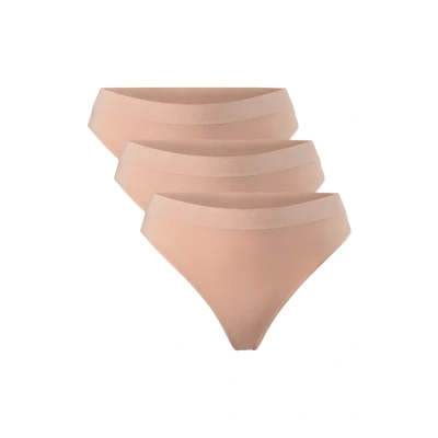 Bild av Danish Endurance 3PACK String, Storlek: Medium, Nude beige