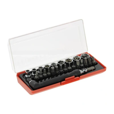 Bild av XL 233422 Jeu de douilles 26 à tête carrée, Fente, Cruciforme (PH), Torx, hexagonale Acier 1/4