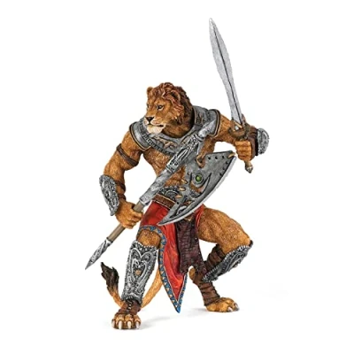 Bild av Papo Handmålade Figurer Medieval Fantasy Lion Mutant 38945 Samlarobjekt för barn Lämplig pojkar och flickor Från 3 år, 1 st