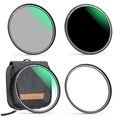 Bild av K&amp;F Concept 67mm Magnetic Lens Filter Kit UV CPL ND1000 Adapter Ring Optical Glass Camera Pouch Quick Swap System