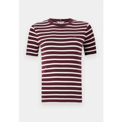Bild av Tommy Hilfiger SLIM CODY Tshirt med print, Storlek: Medium, Deep burgundy/ecru