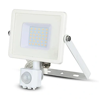 Bild av V TAC VT 30 S 30W SMD Pir Sensor Strålkastare Med Samsung Chip Vit 6400K Kropp Glas