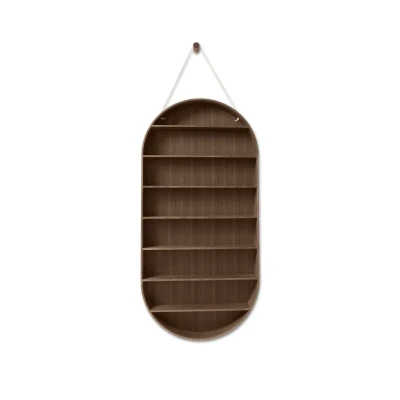 Bild av Ferm Living Oval Dorm Hylla Smoked Oak B: 54 x H: 110 D: 7 cm