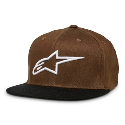 Bild av Alpinestars Brun Fitted Keps Ageless Flat Hat Brown/Black @ Hatstore