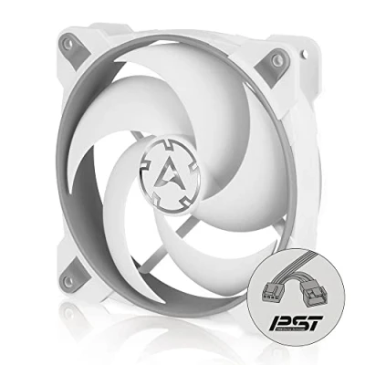 Bild av ARCTIC BioniX P120 PC fläkt, 120 mm gamingfläkt, PWM PST delningsfunktion, optimerad för statiskt tryck, kylare, RPM synkron, 200 2100 grå/vit