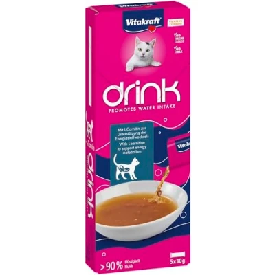 Bild av Vitakraft Drink with Salmon Flavour and L Carnitine 5x30g
