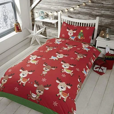 Bild av Jul Rudolf och hans vänner Sängkläder Renar