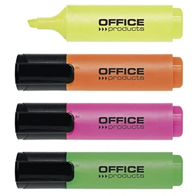 Bild av Office Products Highlighter 2 5mm (line), 4pcs, assorted colors