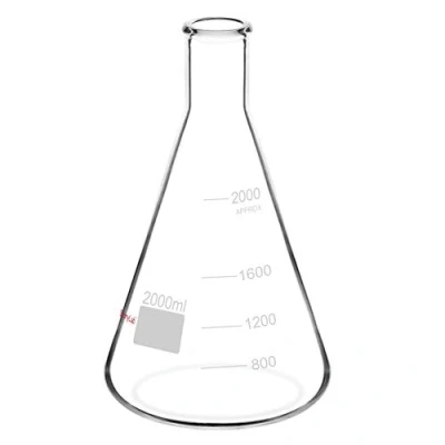 Bild av stonylab 1 pack Glas 2000 ml Tung Vägg Smal Mun Erlenmeyer Flaskor med Kraftig Kant