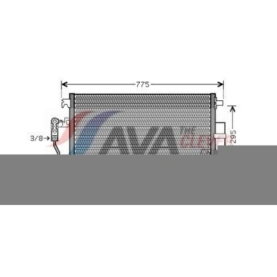 Bild av PRASCO VNA5277D Condenseur De Clim avec déshydrateur 13,7 Aluminium 660 R 134a MERCEDES BENZ: Sprinter 3.5 T Van, 3 Van