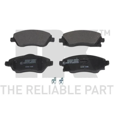 Bild av NK 223624 Jeu de plaquettes frein avec indicateur d&#039;usure tôle anti bruit accessoires OPEL: Meriva A, Corsa C 3/5 portes