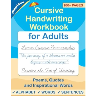 Bild av Cursive handwriting workbook for adults: Learn to write in Cursive, Improve your writing skills &amp; practice penmanship 2