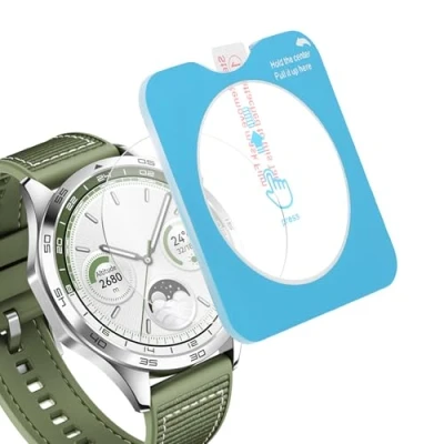 Bild av kwmobile skärmskydd kompatibla med Huawei Watch GT4 46 mm (set 2) glas transparent