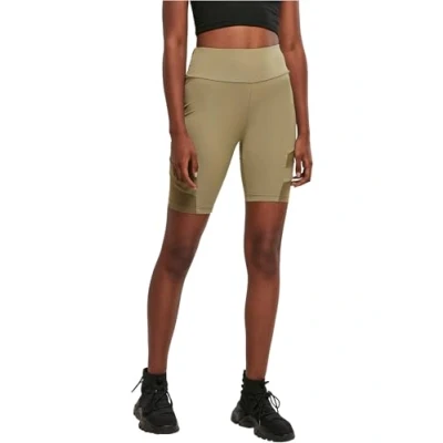 Bild av Urban Classics HIGH Waist TECH Cycle Tights, Storlek: 34, Khaki