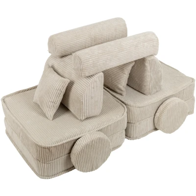 Bild av MEOWBABY Soffa för Barn Barnsoffa, Aesthetic, Ecru