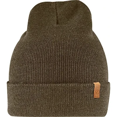 Bild av FJÄLLRÄVEN unisex hatt klassisk stickad Grön (mörk oliv) En Storlek