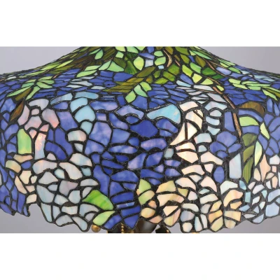 Bild av QUOIZEL Bordslampa Cobalt i Tiffany design