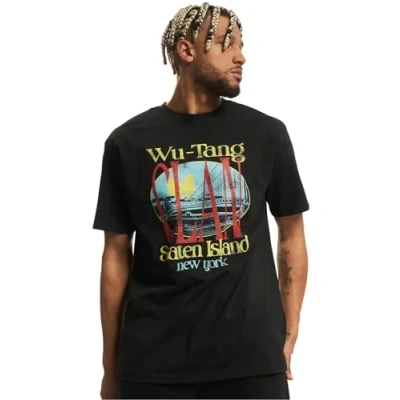 Bild av Mister Tee WU TANG Staten Island Oversize Tshirt med print, Storlek: XXL, Black