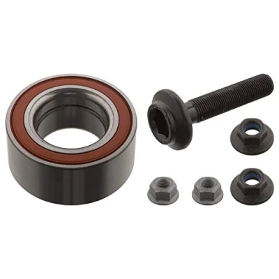 Bild av FEBI BILSTEIN 100725 Kit de roulements roue Essieu avant gauche, droit avec écrou, vis 82 Roulement à billes contact oblique