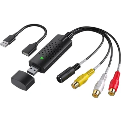 Bild av USB videoinspelning, videoinspelningskort, RCA till videoomvandlare, VHS Mini DV VCR Hi8 DVD digital omvandlare för PC TV, MAC Windows Vista kompatibel