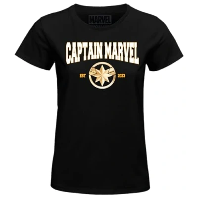 Bild av Marvel &quot;Captain EST 2023&quot; WOMAVLSTS003 T shirt för dam, svart, storlek XXL, XXL