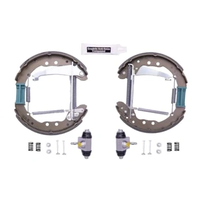 Bild av HELLA Shoe Kit Pro 8DB 355 005 201 de freins, freins à tambours avec cylindre roue, élément d&#039;ajustage VOLKSWAGEN: GOLF 3
