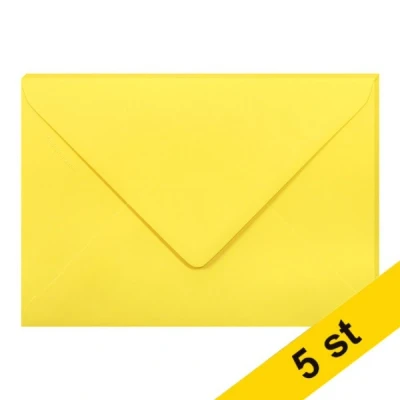 Bild av Kuvert 120g C5 intensiv gul Clairefontaine 26562C 5st