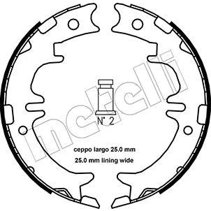 Bild av Bromsbackar, sats, parkeringsbroms, Bakaxel, lexus,mitsubishi,toyota, 46540 28010, 28020, 44010, 48010, 48020, 4