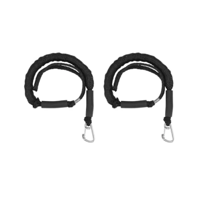 Bild av QWORK® 2 pack båt fästlina 16 mm bungee dockkoppel med karbinhake, elastisk 122168 cm, brotthållfasthet 1 000 kg