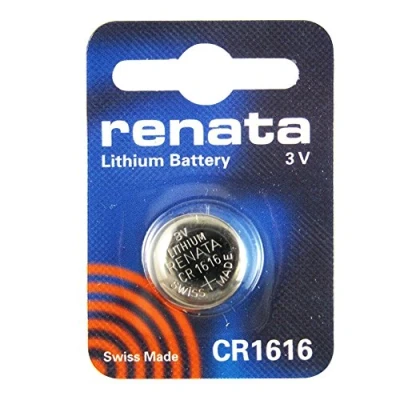 Bild av Renata 2 x CR1616 litium myntcells batterier 3 v blisterförpackat armbandsur batteri tillverkad i Schweiz knappcell med lång livslängd (CR1616)