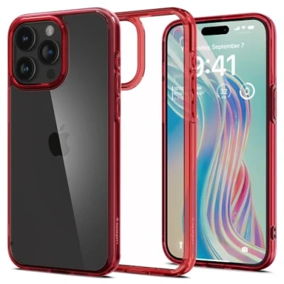 Bild av Spigen Ultra Hybrid Skal Kompatibel med iPhone 15 Pro Case Fodral Deep Red