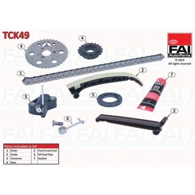 Bild av FAI AutoParts TCK49 Jeu de distribution à chaînes avec joints, roues dentées Simplex, Chaîne vélo SMART: Fortwo I Coupe, II Coupe