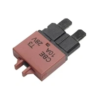 Bild av Hansor Circuit Breaker Standard, type 3, Manual Reset, 10A CBE3 Series Sikringsautomat Standard Fladsikring 10 A Rød 1 stk