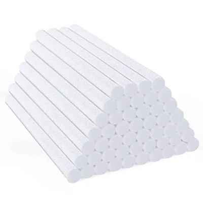 Bild av Bigxin 50 stycken luftfuktningspinnar bomullsfilter påfyllningspinnar bärbart diffusor filter bomullspinnar ersättningsfilter för USB luftfuktare och mini (10 x 0,7 cm)
