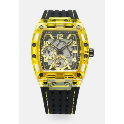 Bild av Guess Phoenix Klocka, Storlek: One Size, Black matte/yellow