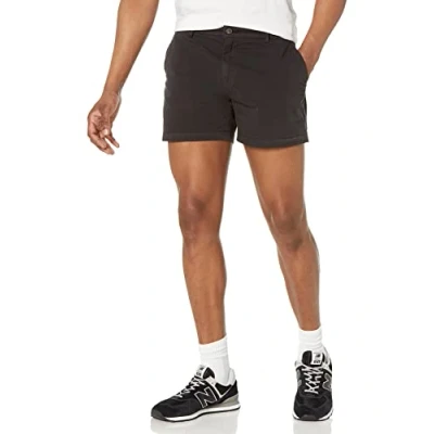 Bild av Amazon Essentials Herr Slim Fit 5&quot; platt framsida komfort stretch chino kort (tidigare Goodthreads), svart, 40