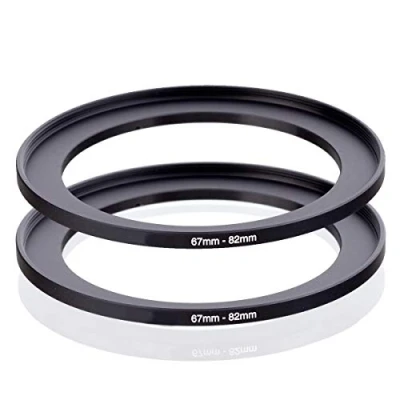 Bild av FANZR 6782 mm adapterring (67 objektiv till 82 filter], för kameraobjektiv i högkvalitativ aluminium (2 pack)