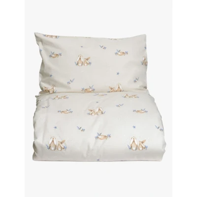 Bild av Mini Dreams påslakanset spjälsäng, bunny sand