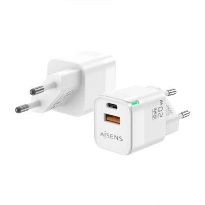 Bild av AISENS ASCH 20W2P002 W GAN laddare 20W, 1XUSB C PD3.0 QC4.0, A QC3.0, vit