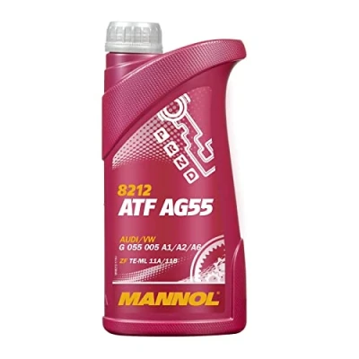 Bild av MANNOL ATF AG55 MN8212 1 Huile Boite Automatique 6HP jaune AUDI: A6 C6 Avant, Allroad, BMW: X3, 3 Coupe, ALFA ROMEO: 159 Berline