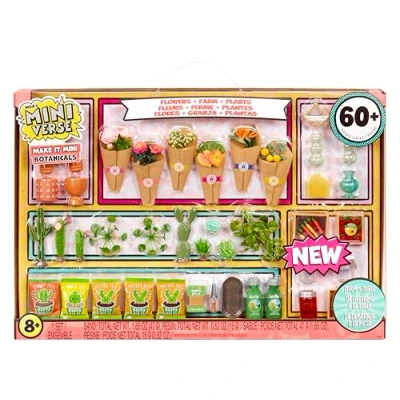 Bild av MGA&#039;s Miniverse Make It Mini Botanicals minisamlarobjekt, DIY, hantverk, hartslek, replika artiklar, miniväxter, buketter, trädgård, för samlare och barn i åldrarna 8+, inte ätbara