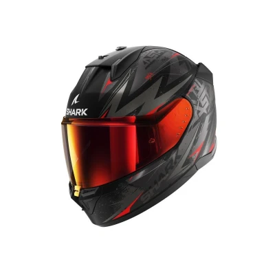 Bild av SHARK HE0921E KAR XS Integralhjälmar svart, grå, matt, Röd Unisex ECE 22.06