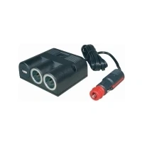 Bild av ProCar 67335501 67335500 Cigarettändarfördelare typ Antal cigarettändarkontakter 2 x Gränssnitt: USB 1 Tillåten belastningsström max. 16 A