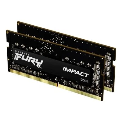 Bild av Kingston FURY Impact 32 GB (2 x 16 GB) 3200 MHz DDR4 CL20 laptop minneskit med 2 KF432S20IBK2/32