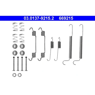 Bild av ATE 03.0137 9215.2 Kit d&#039;accessoires, mâchoire de frein OPEL: Zafira A, Astra G Van, CC